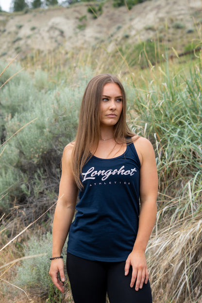 Longshot Cursive Women's Racerback