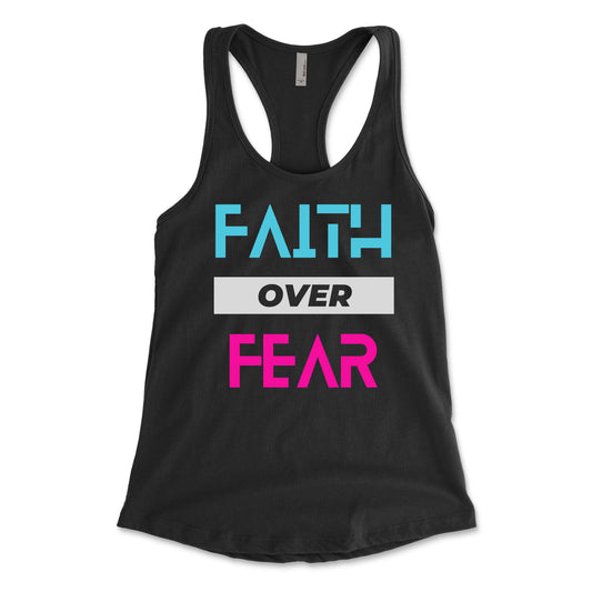 Faith Over Fear Women's Racerback