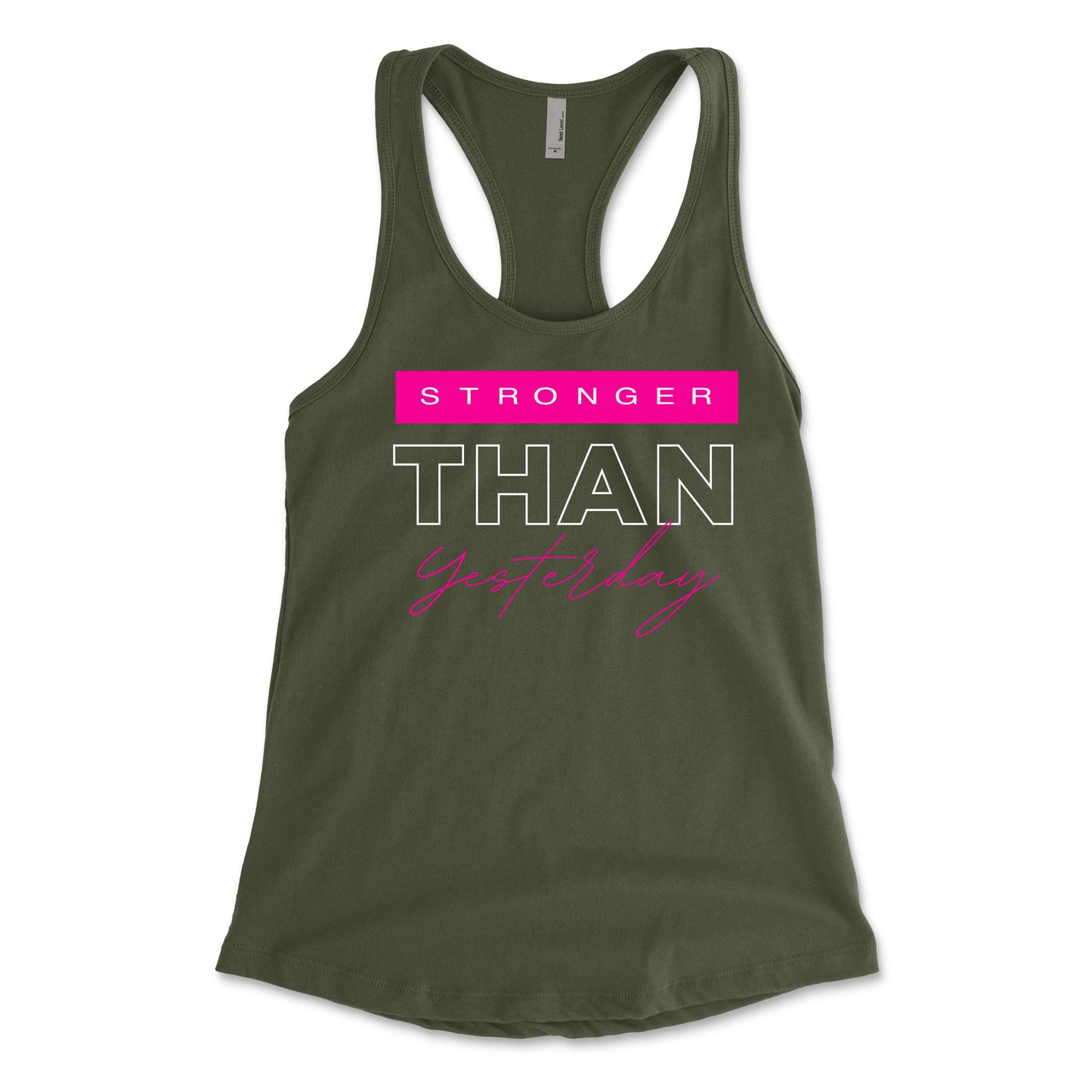 Stronger Than Yesterday Women's Racerback